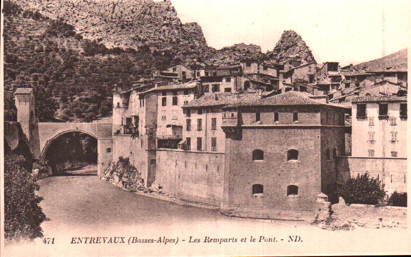 Cartes postales anciennes > CARTES POSTALES > carte postale ancienne > cartes-postales-ancienne.com Provence alpes cote d'azur Alpes de haute provence Entrevaux