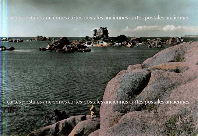 Cartes postales anciennes > CARTES POSTALES > carte postale ancienne > cartes-postales-ancienne.com Bretagne Cote d'armor Ploumanach