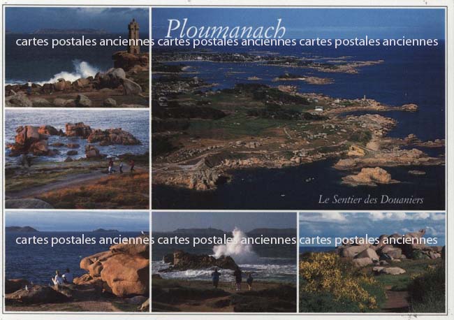 Cartes postales anciennes > CARTES POSTALES > carte postale ancienne > cartes-postales-ancienne.com Bretagne Cote d'armor Ploumanach