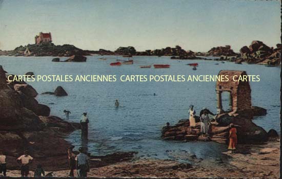 Cartes postales anciennes > CARTES POSTALES > carte postale ancienne > cartes-postales-ancienne.com Bretagne Cote d'armor Ploumanach