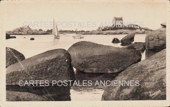 Cartes postales anciennes > CARTES POSTALES > carte postale ancienne > cartes-postales-ancienne.com Bretagne Cote d'armor Ploumanach