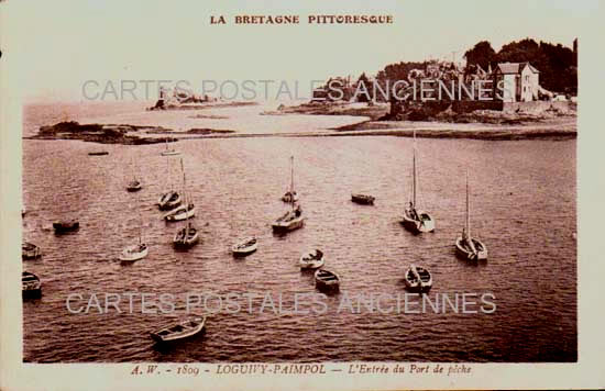 Cartes postales anciennes > CARTES POSTALES > carte postale ancienne > cartes-postales-ancienne.com Bretagne Cote d'armor Loguivy De La Mer