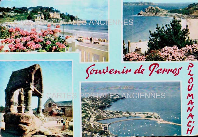 Cartes postales anciennes > CARTES POSTALES > carte postale ancienne > cartes-postales-ancienne.com Bretagne Cote d'armor Perros Guirec