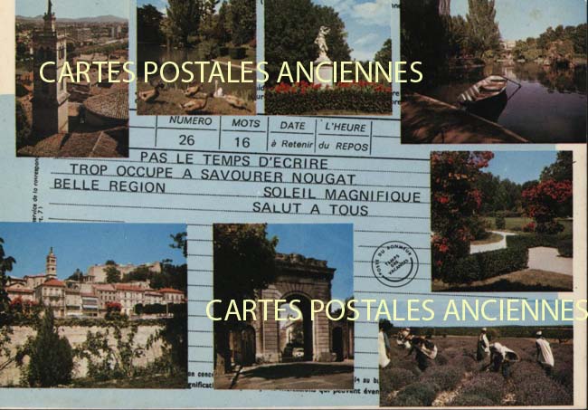 Cartes postales anciennes > CARTES POSTALES > carte postale ancienne > cartes-postales-ancienne.com Auvergne rhone alpes Drome Montelimar