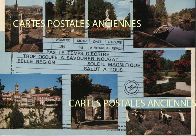 Cartes postales anciennes > CARTES POSTALES > carte postale ancienne > cartes-postales-ancienne.com Auvergne rhone alpes Drome Montelimar