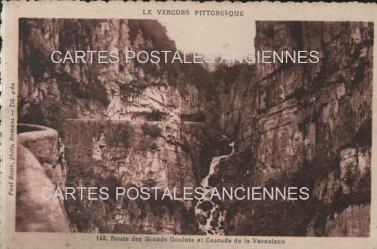 Cartes postales anciennes > CARTES POSTALES > carte postale ancienne > cartes-postales-ancienne.com Auvergne rhone alpes Drome La Chapelle En Vercors