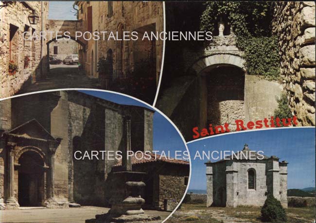 Cartes postales anciennes > CARTES POSTALES > carte postale ancienne > cartes-postales-ancienne.com Auvergne rhone alpes Drome Saint Restitut