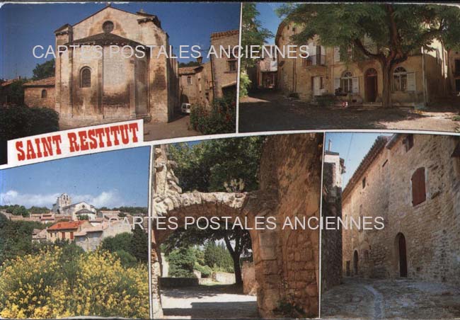 Cartes postales anciennes > CARTES POSTALES > carte postale ancienne > cartes-postales-ancienne.com Auvergne rhone alpes Drome Saint Restitut