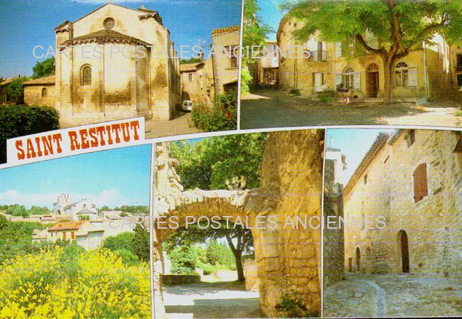 Cartes postales anciennes > CARTES POSTALES > carte postale ancienne > cartes-postales-ancienne.com Auvergne rhone alpes Drome Saint Restitut