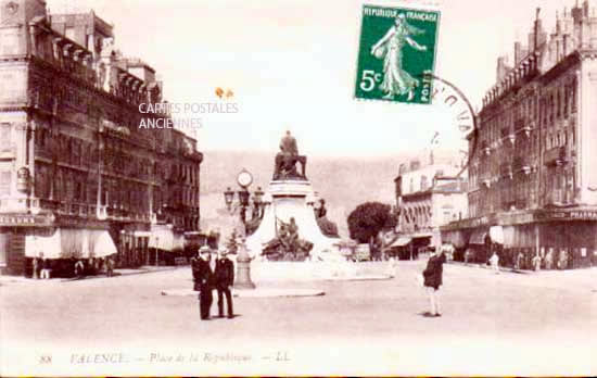 Cartes postales anciennes > CARTES POSTALES > carte postale ancienne > cartes-postales-ancienne.com Auvergne rhone alpes Drome Valence