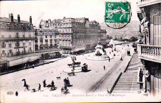 Cartes postales anciennes > CARTES POSTALES > carte postale ancienne > cartes-postales-ancienne.com Auvergne rhone alpes Drome Valence