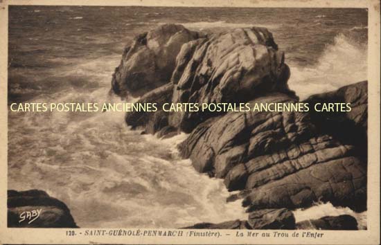 Cartes postales anciennes > CARTES POSTALES > carte postale ancienne > cartes-postales-ancienne.com Bretagne Finistere Saint Guenole