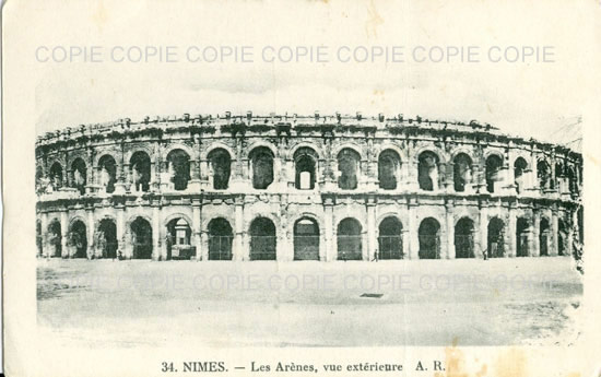 Cartes postales anciennes > CARTES POSTALES > carte postale ancienne > cartes-postales-ancienne.com Occitanie Gard Nimes