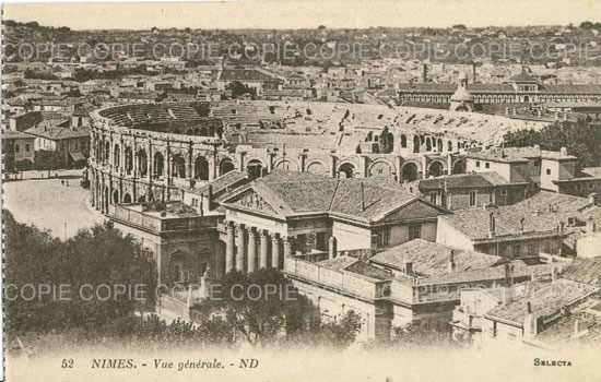 Cartes postales anciennes > CARTES POSTALES > carte postale ancienne > cartes-postales-ancienne.com Occitanie Gard Nimes