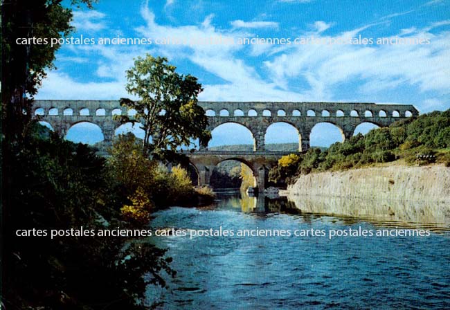 Cartes postales anciennes > CARTES POSTALES > carte postale ancienne > cartes-postales-ancienne.com Occitanie Gard Vers Pont Du Gard