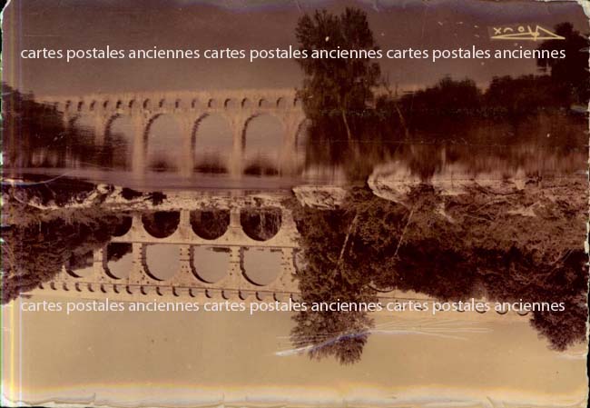 Cartes postales anciennes > CARTES POSTALES > carte postale ancienne > cartes-postales-ancienne.com Occitanie Vers Pont Du Gard