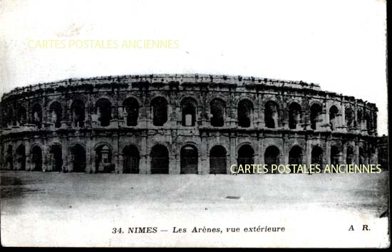 Cartes postales anciennes > CARTES POSTALES > carte postale ancienne > cartes-postales-ancienne.com Occitanie Gard Nimes