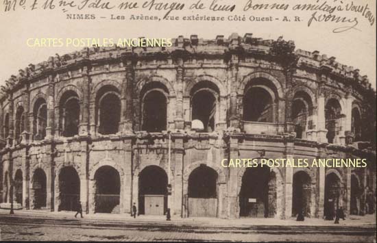 Cartes postales anciennes > CARTES POSTALES > carte postale ancienne > cartes-postales-ancienne.com Occitanie Gard Nimes