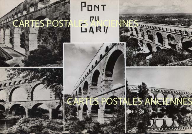 Cartes postales anciennes > CARTES POSTALES > carte postale ancienne > cartes-postales-ancienne.com Occitanie Vers Pont Du Gard