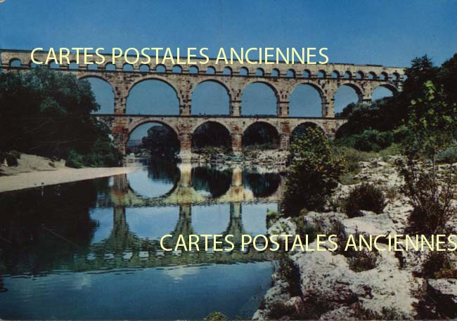 Cartes postales anciennes > CARTES POSTALES > carte postale ancienne > cartes-postales-ancienne.com Occitanie Vers Pont Du Gard