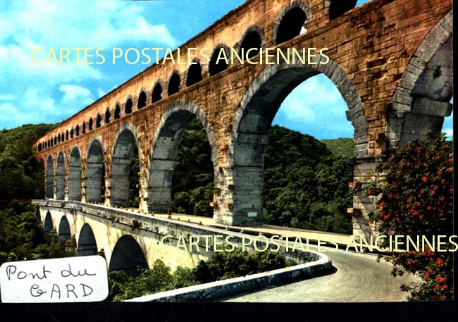 Cartes postales anciennes > CARTES POSTALES > carte postale ancienne > cartes-postales-ancienne.com Occitanie Vers Pont Du Gard