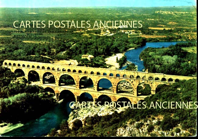 Cartes postales anciennes > CARTES POSTALES > carte postale ancienne > cartes-postales-ancienne.com Occitanie Vers Pont Du Gard