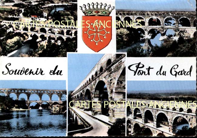 Cartes postales anciennes > CARTES POSTALES > carte postale ancienne > cartes-postales-ancienne.com Occitanie Vers Pont Du Gard