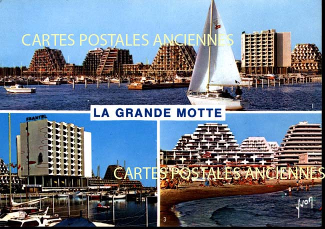 Cartes postales anciennes > CARTES POSTALES > carte postale ancienne > cartes-postales-ancienne.com Herault 34 La Grande Motte