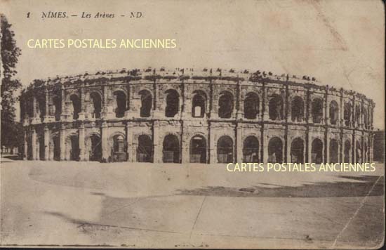 Cartes postales anciennes > CARTES POSTALES > carte postale ancienne > cartes-postales-ancienne.com Occitanie Nimes