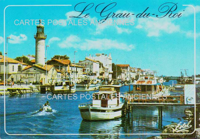 Cartes postales anciennes > CARTES POSTALES > carte postale ancienne > cartes-postales-ancienne.com Occitanie Gard Le Grau Du Roi