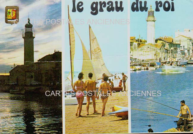 Cartes postales anciennes > CARTES POSTALES > carte postale ancienne > cartes-postales-ancienne.com Occitanie Gard Le Grau Du Roi