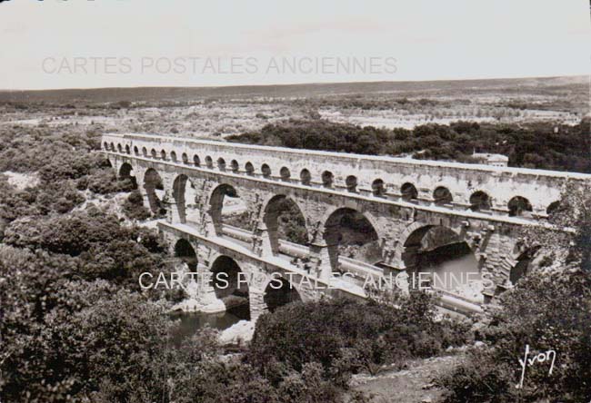 Cartes postales anciennes > CARTES POSTALES > carte postale ancienne > cartes-postales-ancienne.com Gard 30 Vers Pont Du Gard