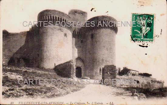 Cartes postales anciennes > CARTES POSTALES > carte postale ancienne > cartes-postales-ancienne.com Gard 30 Villeneuve Les Avignons