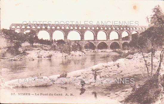 Cartes postales anciennes > CARTES POSTALES > carte postale ancienne > cartes-postales-ancienne.com Gard 30 Vers Pont Du Gard