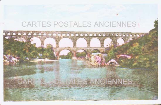 Cartes postales anciennes > CARTES POSTALES > carte postale ancienne > cartes-postales-ancienne.com Gard 30 Vers Pont Du Gard