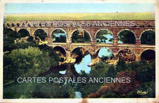 Cartes postales anciennes > CARTES POSTALES > carte postale ancienne > cartes-postales-ancienne.com Gard 30 Vers Pont Du Gard