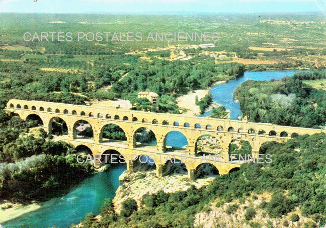 Cartes postales anciennes > CARTES POSTALES > carte postale ancienne > cartes-postales-ancienne.com Gard 30 Vers Pont Du Gard