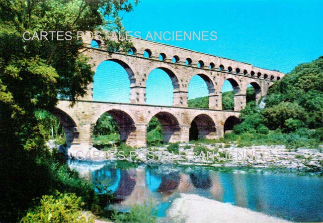 Cartes postales anciennes > CARTES POSTALES > carte postale ancienne > cartes-postales-ancienne.com Gard 30 Vers Pont Du Gard