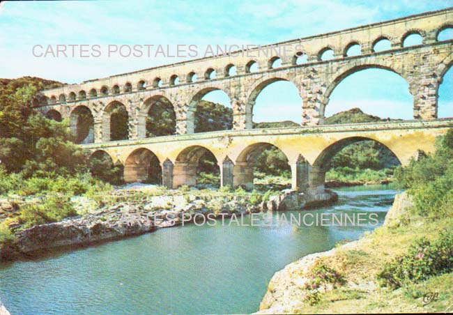 Cartes postales anciennes > CARTES POSTALES > carte postale ancienne > cartes-postales-ancienne.com Gard 30 Vers Pont Du Gard