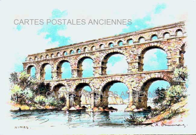 Cartes postales anciennes > CARTES POSTALES > carte postale ancienne > cartes-postales-ancienne.com Gard 30 Vers Pont Du Gard