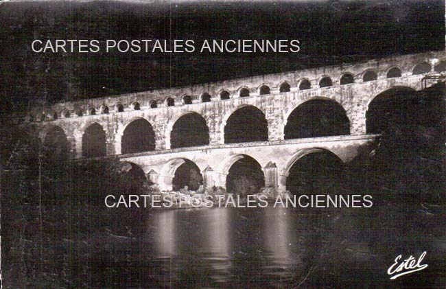 Cartes postales anciennes > CARTES POSTALES > carte postale ancienne > cartes-postales-ancienne.com Gard 30 Vers Pont Du Gard