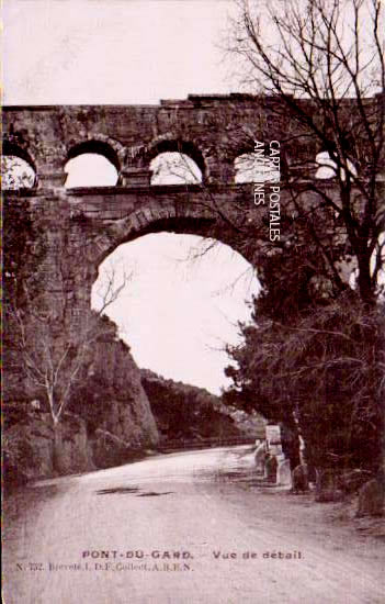 Cartes postales anciennes > CARTES POSTALES > carte postale ancienne > cartes-postales-ancienne.com Gard 30 Vers Pont Du Gard