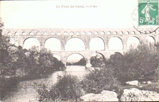 Cartes postales anciennes > CARTES POSTALES > carte postale ancienne > cartes-postales-ancienne.com Gard 30 Vers Pont Du Gard