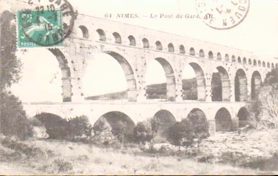 Cartes postales anciennes > CARTES POSTALES > carte postale ancienne > cartes-postales-ancienne.com Gard 30 Vers Pont Du Gard