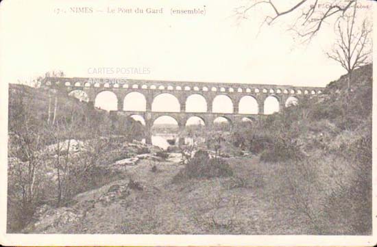 Cartes postales anciennes > CARTES POSTALES > carte postale ancienne > cartes-postales-ancienne.com Gard 30 Vers Pont Du Gard