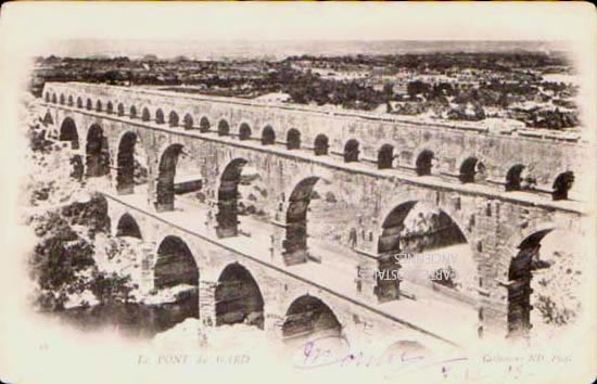 Cartes postales anciennes > CARTES POSTALES > carte postale ancienne > cartes-postales-ancienne.com Gard 30 Vers Pont Du Gard