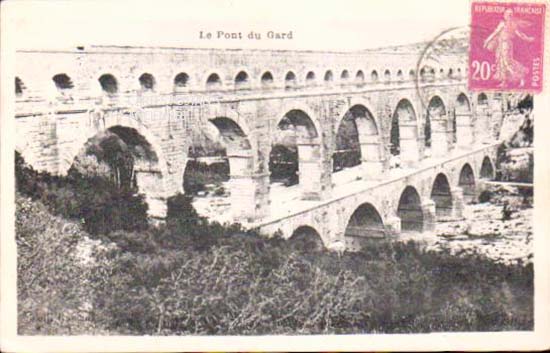 Cartes postales anciennes > CARTES POSTALES > carte postale ancienne > cartes-postales-ancienne.com Gard 30 Vers Pont Du Gard