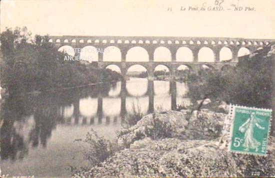 Cartes postales anciennes > CARTES POSTALES > carte postale ancienne > cartes-postales-ancienne.com Gard 30 Vers Pont Du Gard