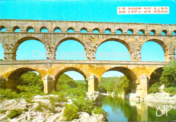 Cartes postales anciennes > CARTES POSTALES > carte postale ancienne > cartes-postales-ancienne.com Occitanie Gard Vers Pont Du Gard