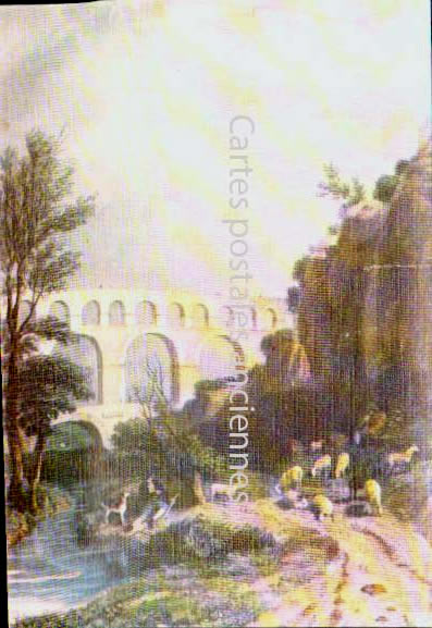 Cartes postales anciennes > CARTES POSTALES > carte postale ancienne > cartes-postales-ancienne.com Occitanie Gard Vers Pont Du Gard